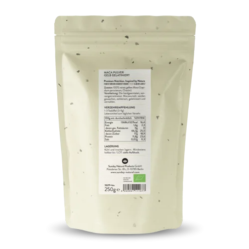 Bio Maca Gelb Gelatiniert