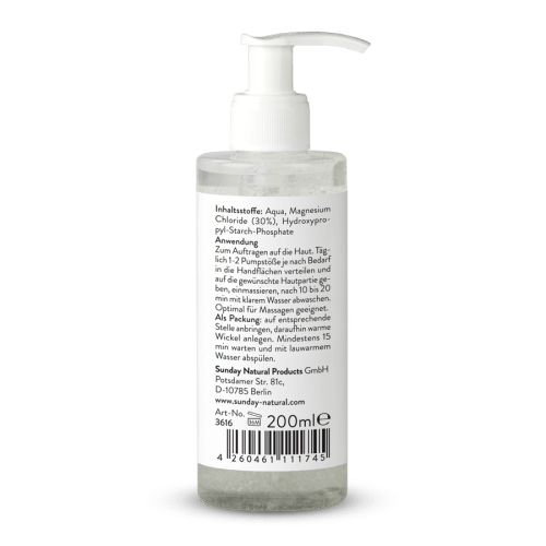 Gel de magnésium Zechstein à base de chlorure de magnésium