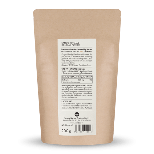 Corail Sango en poudre, 34 % de calcium