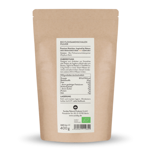 Organic Psyllium Husk Powder 99%