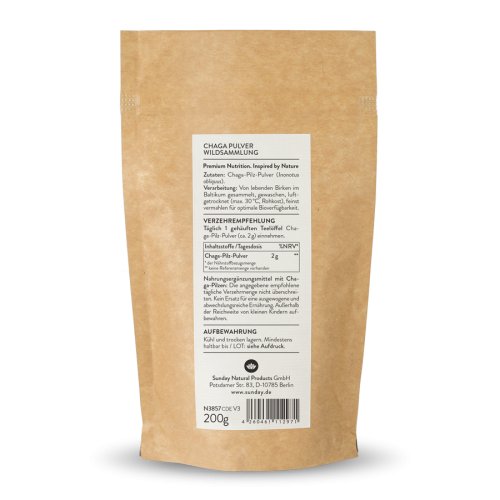 Chaga Mushroom Powder Wild-Grown