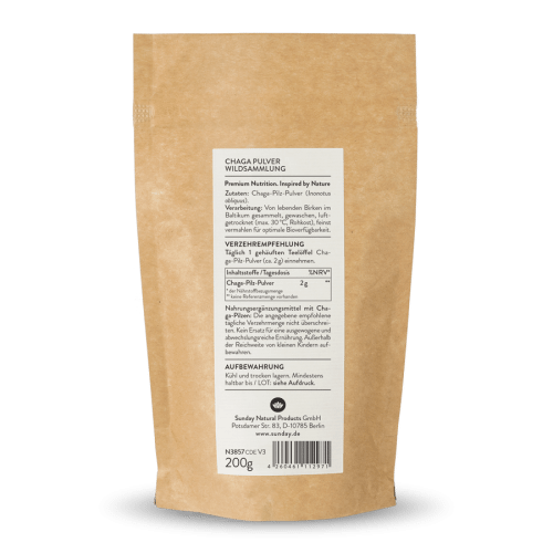 Chaga Pilz Pulver Wildsammlung
