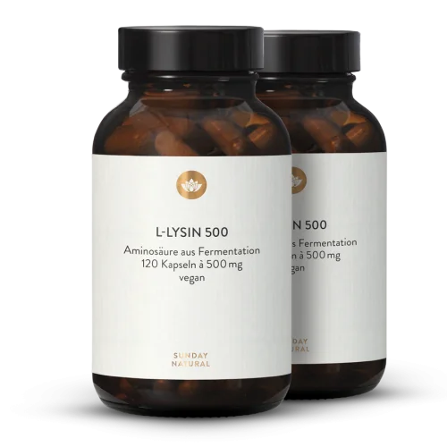 L-Lysine Produced by Fermentation 400mg Capsules, Vegan