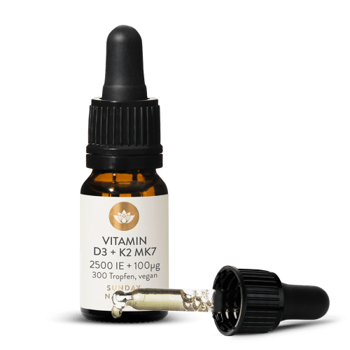 Vitamin D3 + K2 MK7 2.500IE + 100g Tropfen, Vegan