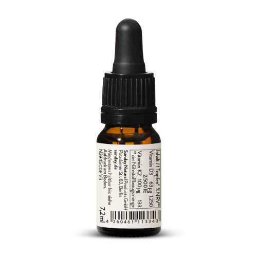 Vegan Vitamin D3 + K2 MK-7 2500 IU + 100g Drops