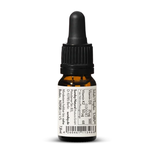 Vitamin D3 + K2 MK7 1.000IE + 50g Tropfen, Vegan