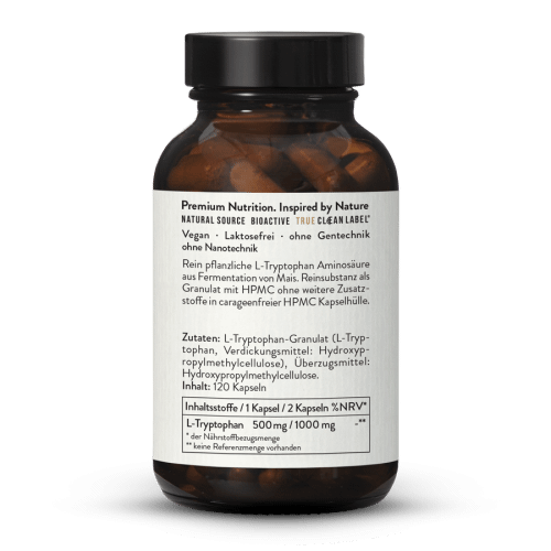L-Tryptophan 500 Kapseln Aus Fermentation, Vegan