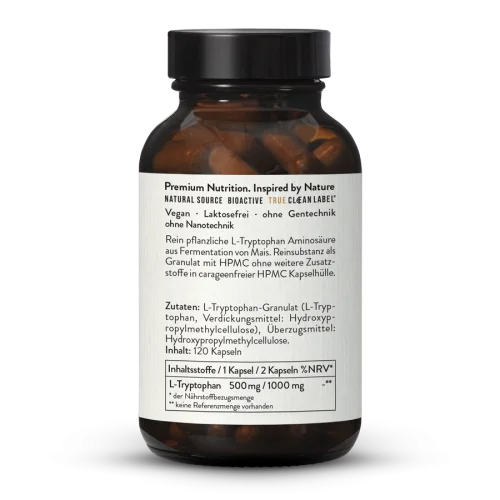 L-Tryptophan 500mg Capsules