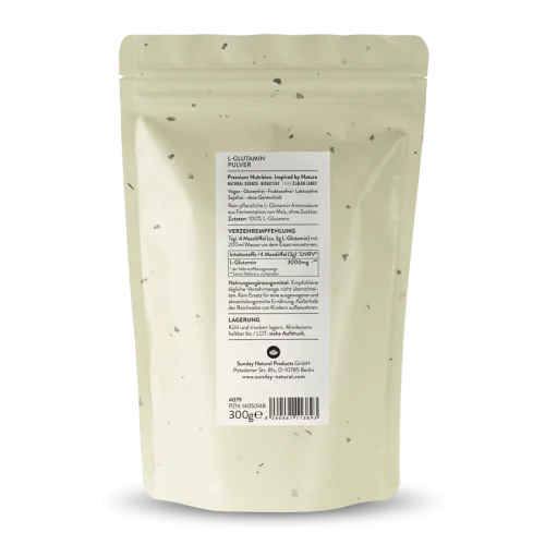 Vegan L-Glutamine Powder Produced by Fermentation
