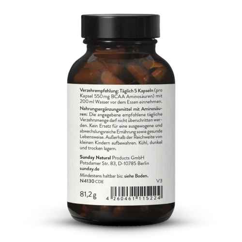BCAA 2:1:1 Kapseln Aus Fermentation, Vegan