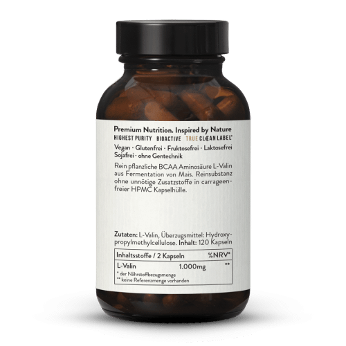 L-Valin 500 Kapseln Aus Fermentation, Vegan