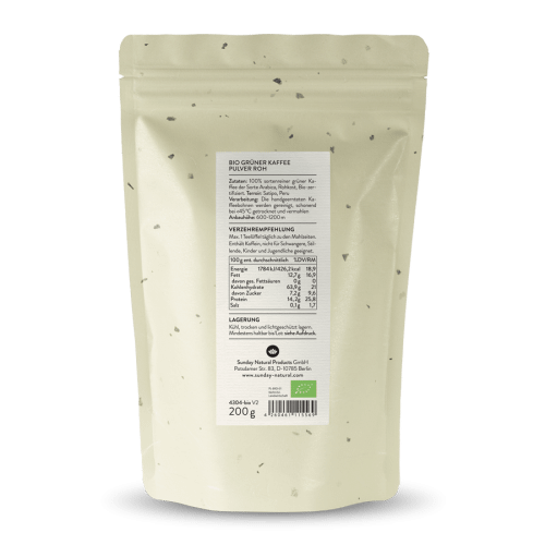 Bio Grner Kaffee (Green Coffee) Pulver