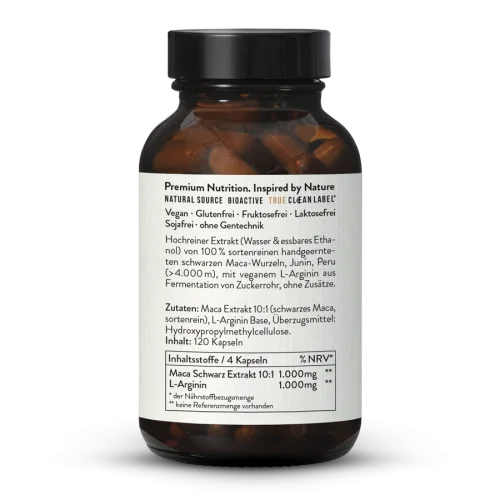 Maca Extrakt 10:1 Schwarz & Arginin