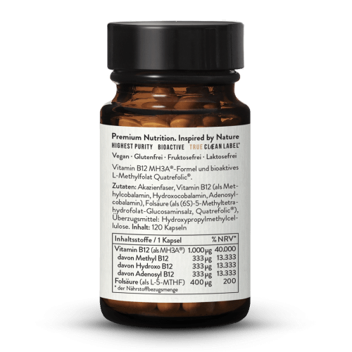 Vitamine B12 Mh3a® + acide folique 1 000 µg + 400 µg