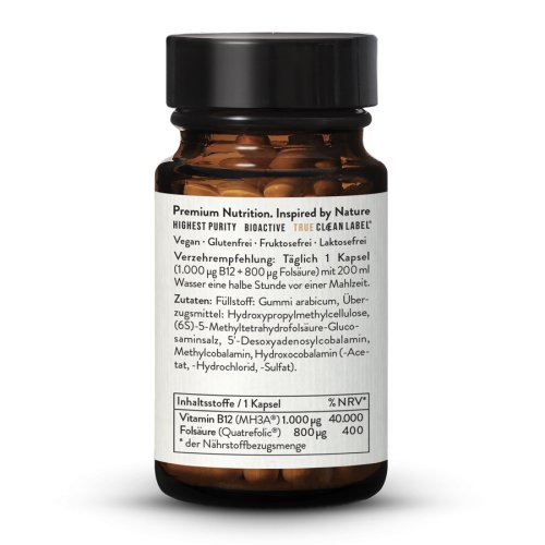 Vitamin B12 MH3A + Quatrefolic 1000g + 800g Kapseln