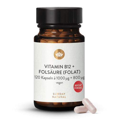 Vitamin B12 MH3A + Quatrefolic 1000g + 800g Kapseln