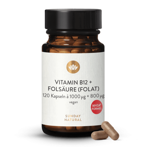Vitamine B12 Mh3a® + Quatrefolic® 1 000 µg + 800 µg