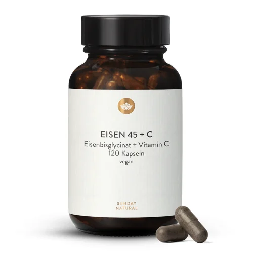 Eisenchelat 45mg Bisglycinat + Vit C