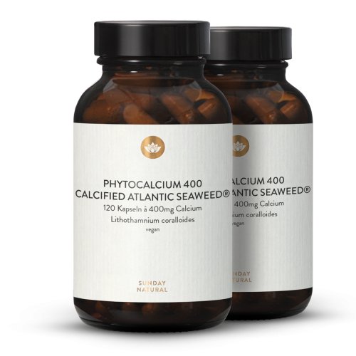 Calcium naturel 400 mg, dosage lev, glules