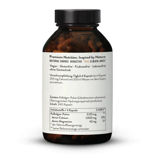 Calcium Natrlich 250mg Hochdosiert Kapseln