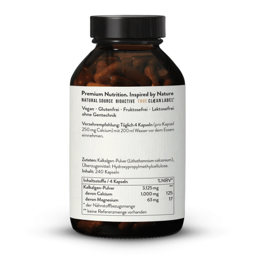 Calcium Natrlich 250mg Hochdosiert Kapseln