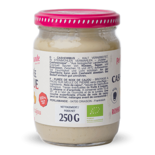 Pure de noix de cajou bio Perl'Amande