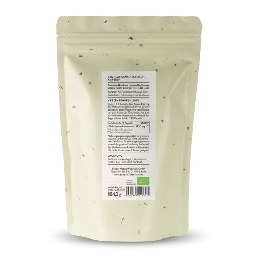Organic Psyllium Husk Capsules 99%