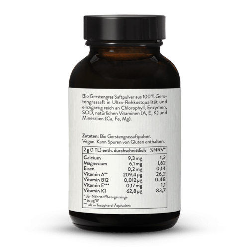 Organic Powdered Barley Grass Juice