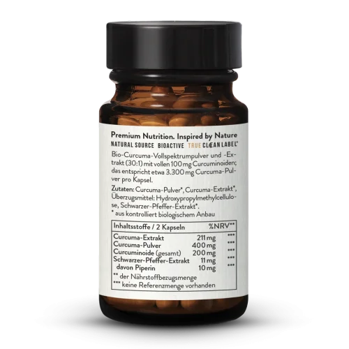 Bio Curcuma 3300 Extrakt Kapseln