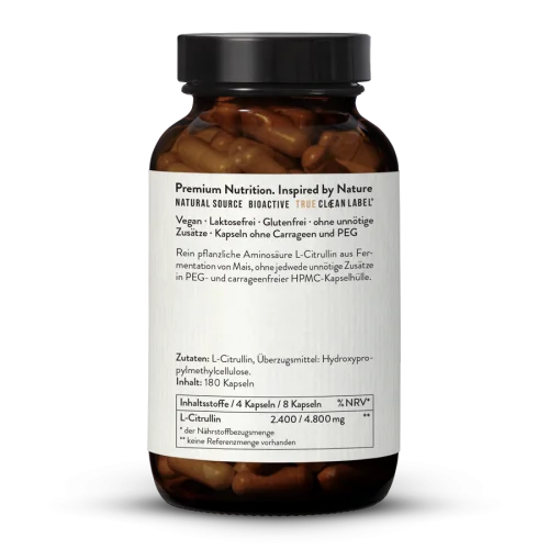 L-citrulline 700 issue de la fermentation, glules, vegan