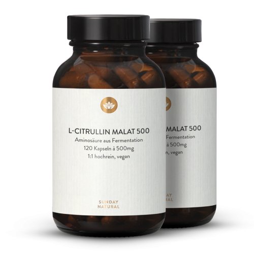 Malate de L-citrulline, 500 gélules, issues de la fermentation, vegan