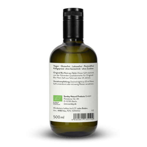 Organic Noni Juice Cold-Pressed Premium