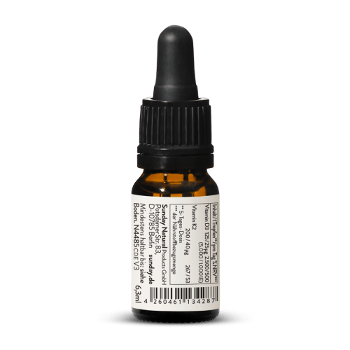 Vegan Vitamin D3 + K2 All-trans MK-7 5000 IU + 200g 240 Liquid Drops