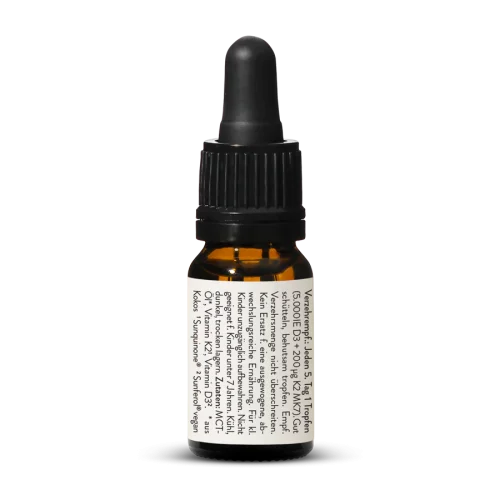 Vegan Vitamin D3 + K2 All-trans MK-7 5000 IU + 200g 240 Liquid Drops