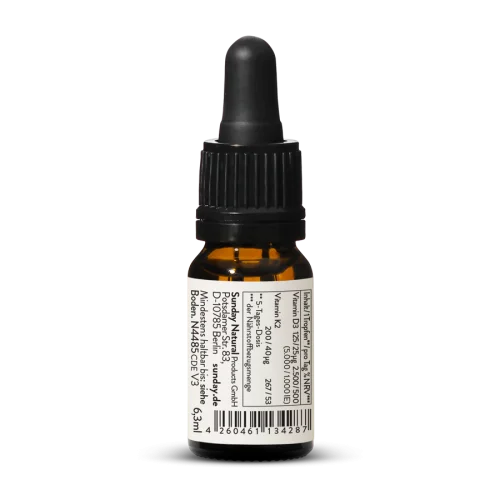 Vitamines D3 + K2 MK7 (5000 UI + 200 g) En Gouttes