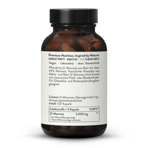 D-Mannose 500 mg Kapseln Hochdosiert