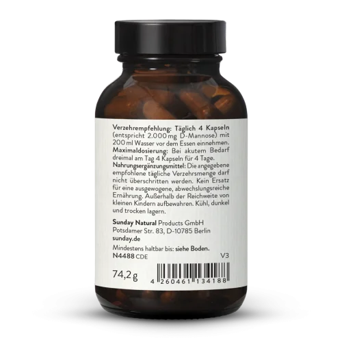 D-Mannose 500 mg Kapseln Hochdosiert