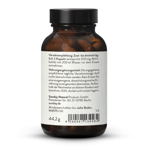 Activated Charcoal Capsules from Beechwood