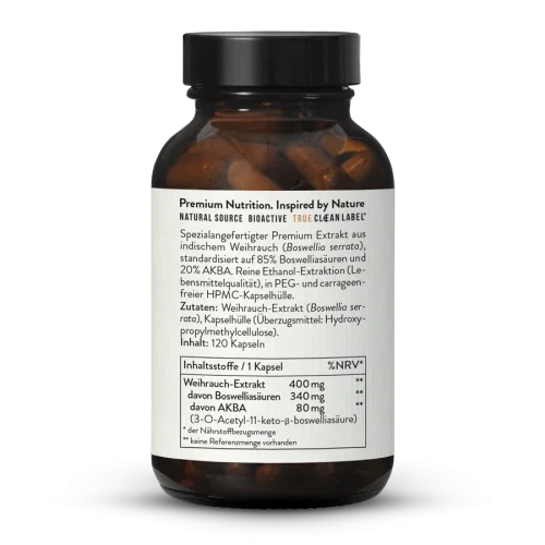 Weihrauch Kapseln Boswellia Serrata 85% + AKBA 20%