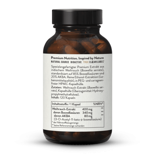 Weihrauch Kapseln Boswellia Serrata 85% + AKBA 20%