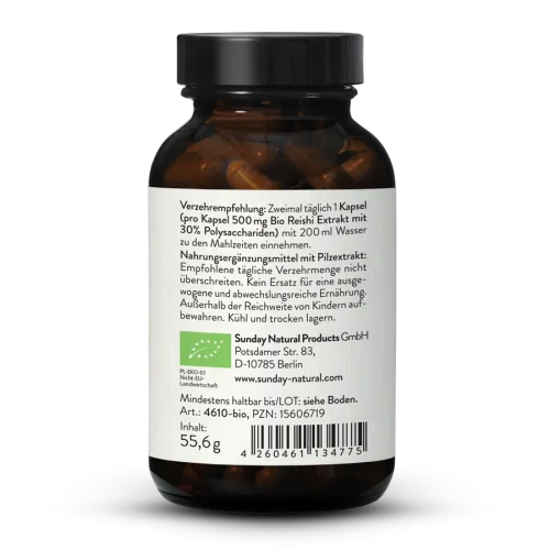 Extrait de reishi bio en glules