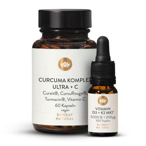 Coffret complexe ultra de curcuma + vitamines D3 + K2