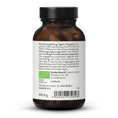 Organic Garcinia Cambogia High-Dose 60% HCA