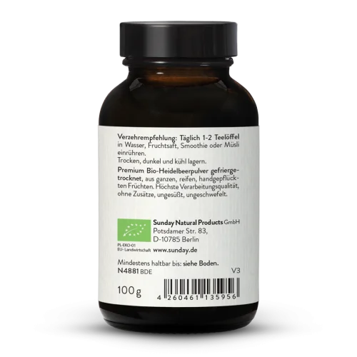 Bio Wilde Heidelbeeren Pulver