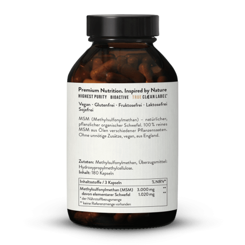 MSM Pflanzlich 1000 Ultrapure Kapseln
