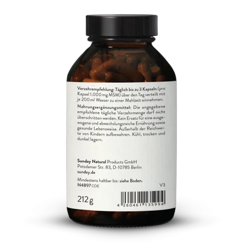 Plant-Based MSM 1000mg Capsules