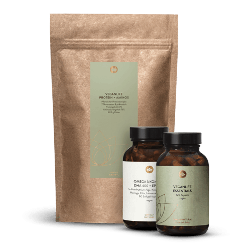 Veganlife Essentials + Protein + Omega 3 Set