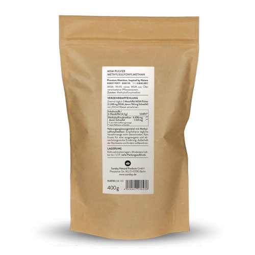 MSM Plant-Based UltraPure Powder