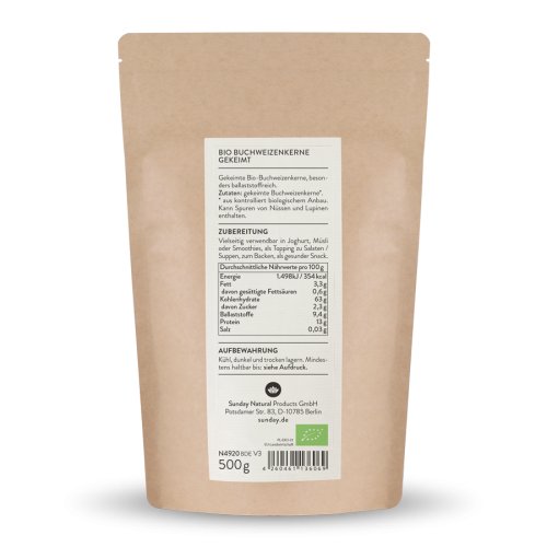 Bio Buchweizen Gekeimt