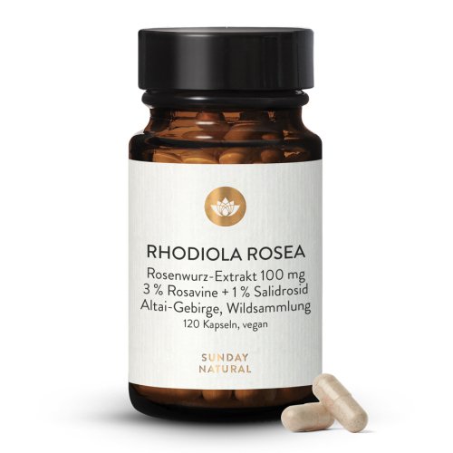 Roseroot Rhodiola Rosea 100mg Capsules